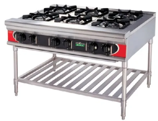 USA stand style gas ranges, 6-burners