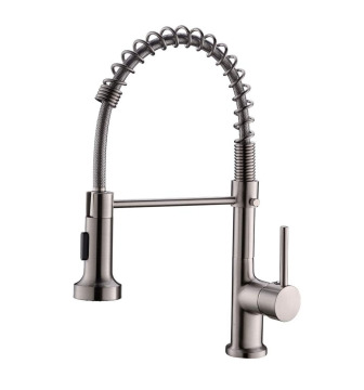 GALENPOO NSF Pull Down Long Neck Thermostatic Stainless Steel Kitchen Faucet