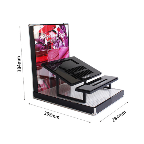 APEX Acrylic Counter Cosmetic Display Stand For Eyeshadow