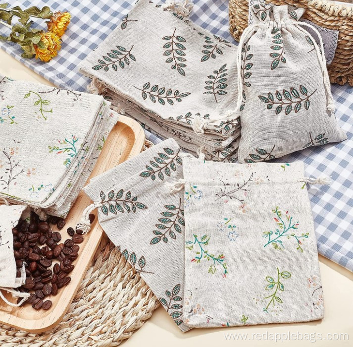 Leaves Printed Gift Cotton pouch