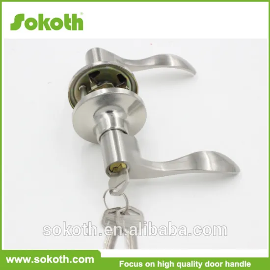 top quality stainless steel tube door handle tubular lever lock,sliding door locks