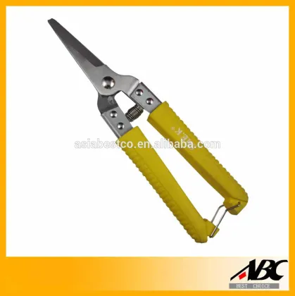 High Quality Plastic Handle Power Garden Scissors With Rope