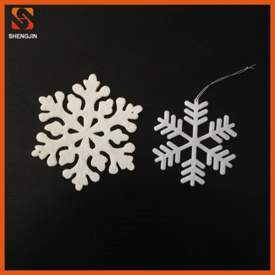 Low cost 3mm felt snowing christmas decoration China