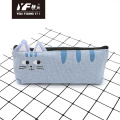 Cute cat style canvas pencil case