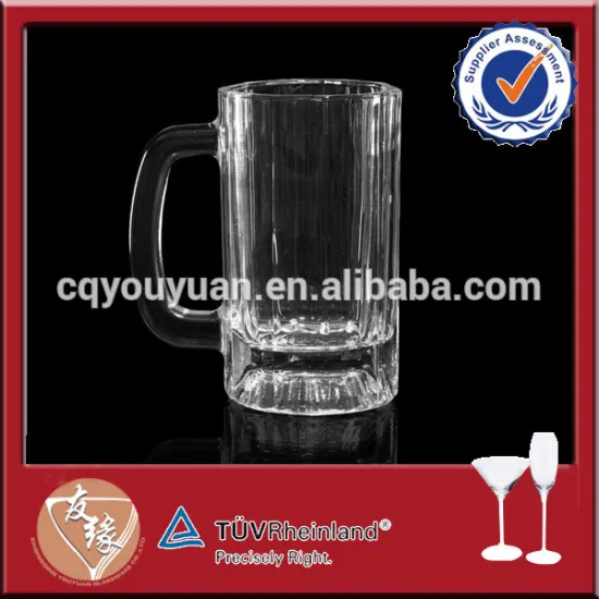 Soda lime beautiful personalized beer glass 420ml with design