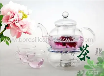 Glass Tea Pot Glass Strainers 