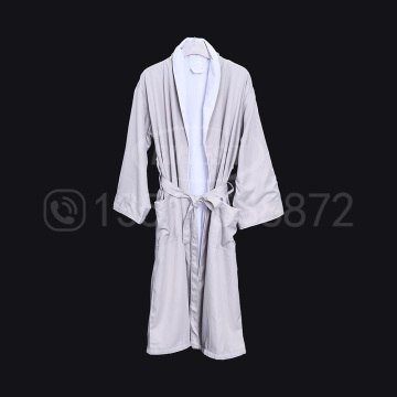 100% Cotton Velour Bathrobe with logo