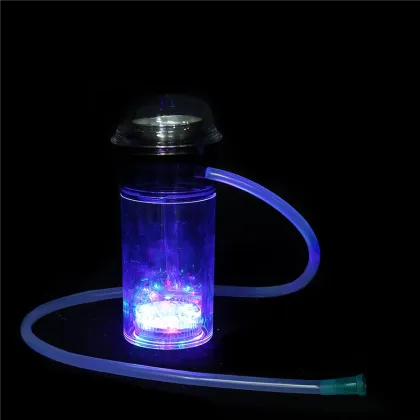 Led built-in small size in 20cm colorful acrylic hookahs