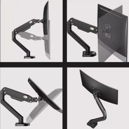 Adjustable home office single monitor stand
