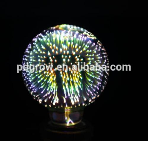 2016 New products 3D fireworks G95/G30 shape Decorative led light for Christmas holiday
