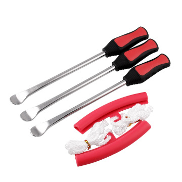 Motorcycle Tire Repair Kit: Spoon Lever Tool with Rim Protectors for Tire Change
