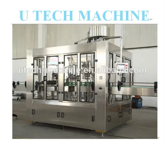 Automatic alcohol wine bottling line