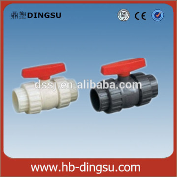 Plastic PVC Double Union Compact Ball Valve