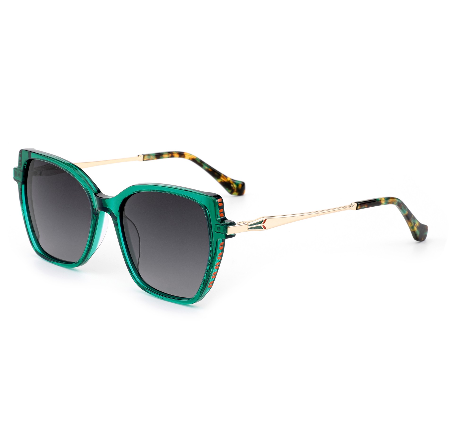 Cat eye acetate sunglasses classic look