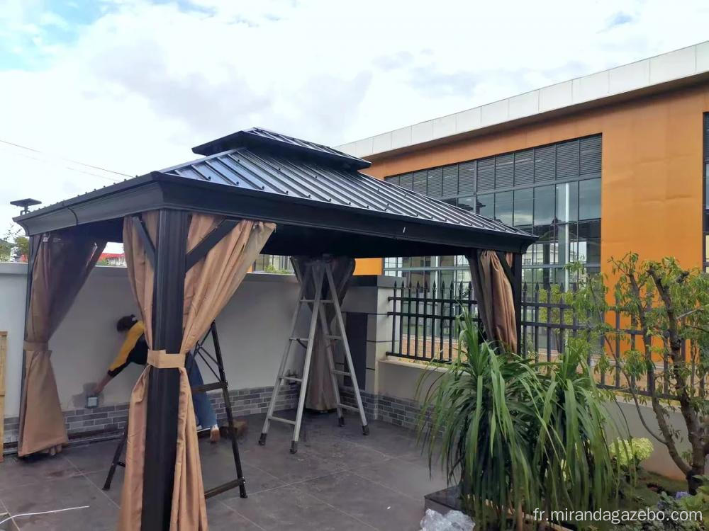 Big Gazebo Garden Tente du toit rigide avec moustique10x10