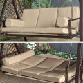 Iron Steel Outdoor Swing Patio Chair With Canopy