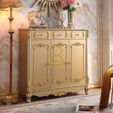 Three Doors Living Room Luxury Storage Shoe Cabinet