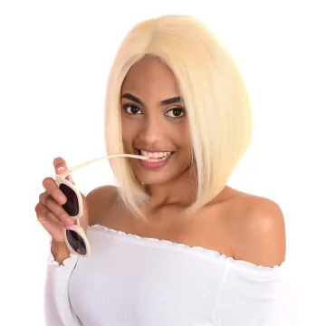 613 Short Blonde Lace Bob Wigs For Black Women Virgin Human Hair 13x4 Transparent Lace Front Bob Wig Brazilian Remy Hair Wigs