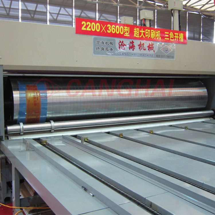 Semiauto corrugated box printing making machine