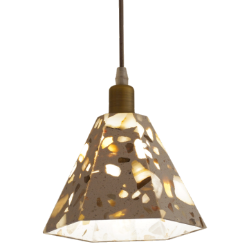 Изготовленная подвеска из шестиугольника терраццо