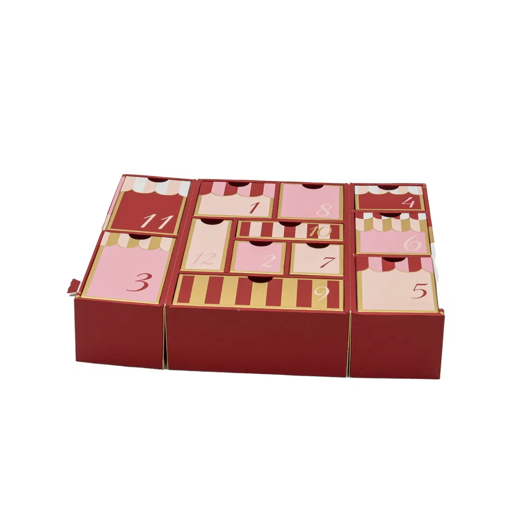 Manufacturer Sale Custom Cardboard Chocolate Gift Box Advent Calendar Box