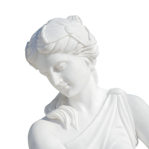 Pair of White Marble Statues Timeless Art