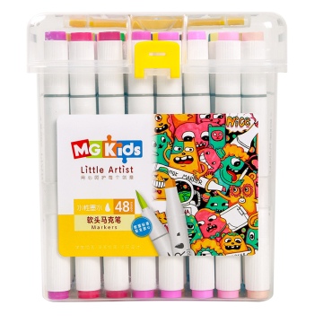 Çocuk sanat malzemeleri için çevre dostu M&amp;G 48pc işaretleyici kalem seti