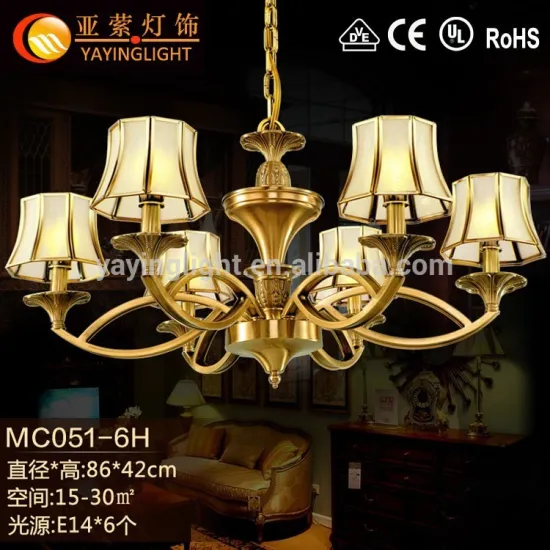 brass lamp,antique brass copper chandelier lamp,Modern hot antique brass copper