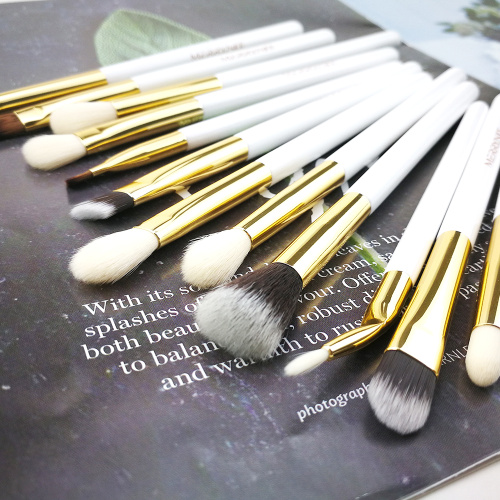 12PC Professional ကမိတ်ကပ်မျက်လုံး Brush သတ်မှတ်မည်