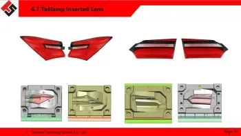 inserted lens injection mould with 2 colors made by Taizhou Toolsong Mould Co., Ltd