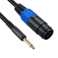 Speakon to Mono Speaker Cable 6.35mm