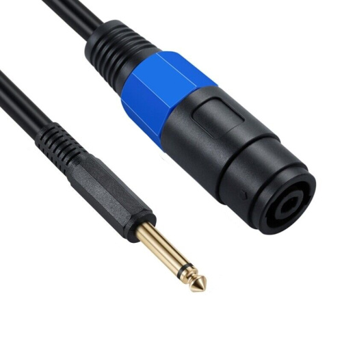 Speakon to Mono Speaker Cable 6.35mm