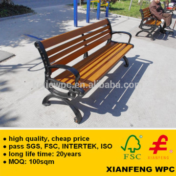 Waterproof& Anti UV WPC Bench Timber Plastic Composite Board Chair Durable For Outdoor Garden