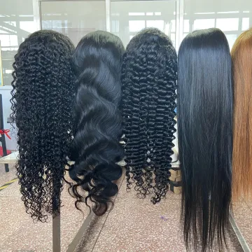 Vendor Straight Hd Transparent Lace Front Human Hair Wigs For Black Women 360 Lace Frontal Wig Glueless 100 Virgin Full Lace Wig