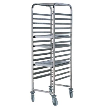 Stainless Steel Bakery Equipment Kitchen Food Service Tray Trolley
