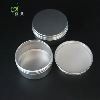 Empty skin cream care matt black cosmetic container