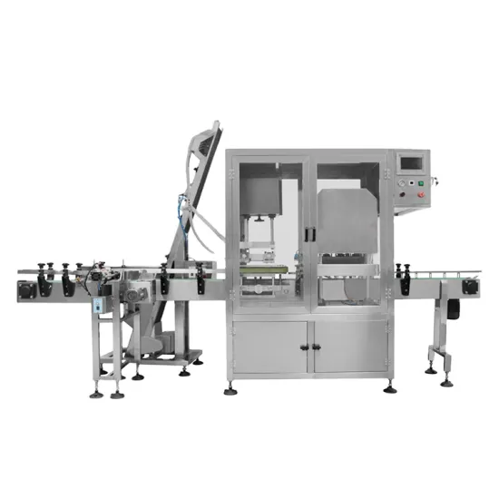 Used Electric Automatic Screw Capping Machine for Bottles and Jars in Beverage & Food Industry