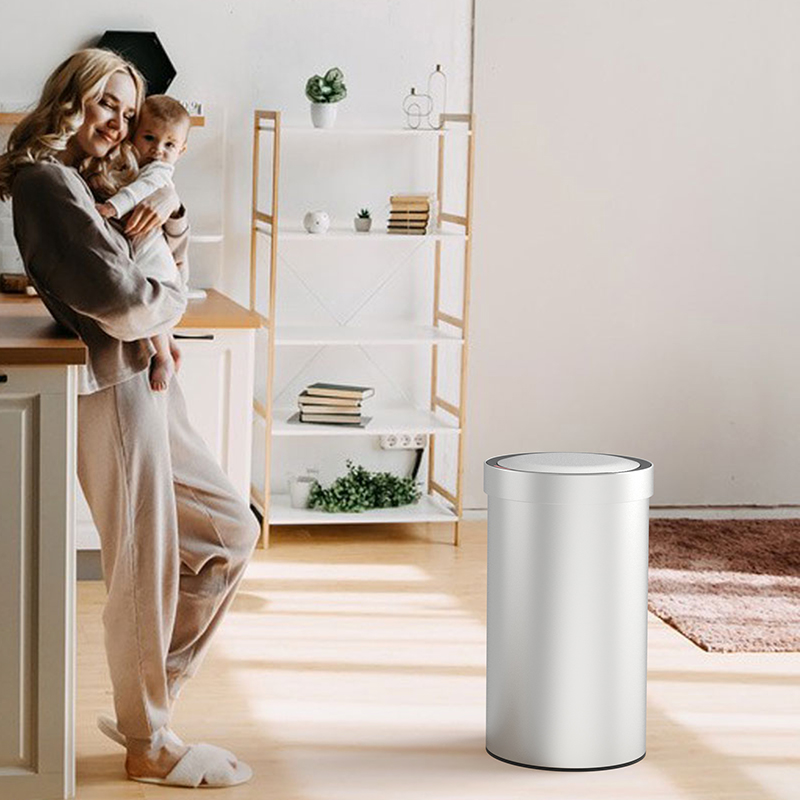 stainless steel smart trash can