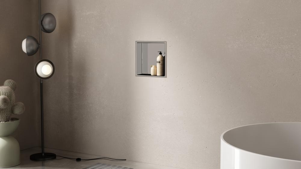 stainless steel shower niche