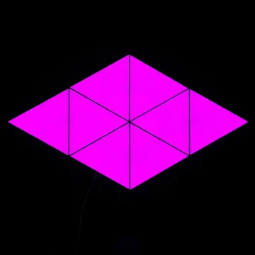 DIY Smart Phone App Controlled RGB Color Triangle Splicing Modular Panels Night Light for Home Decor