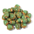 20pcs per bag ceramic beads colorful heart