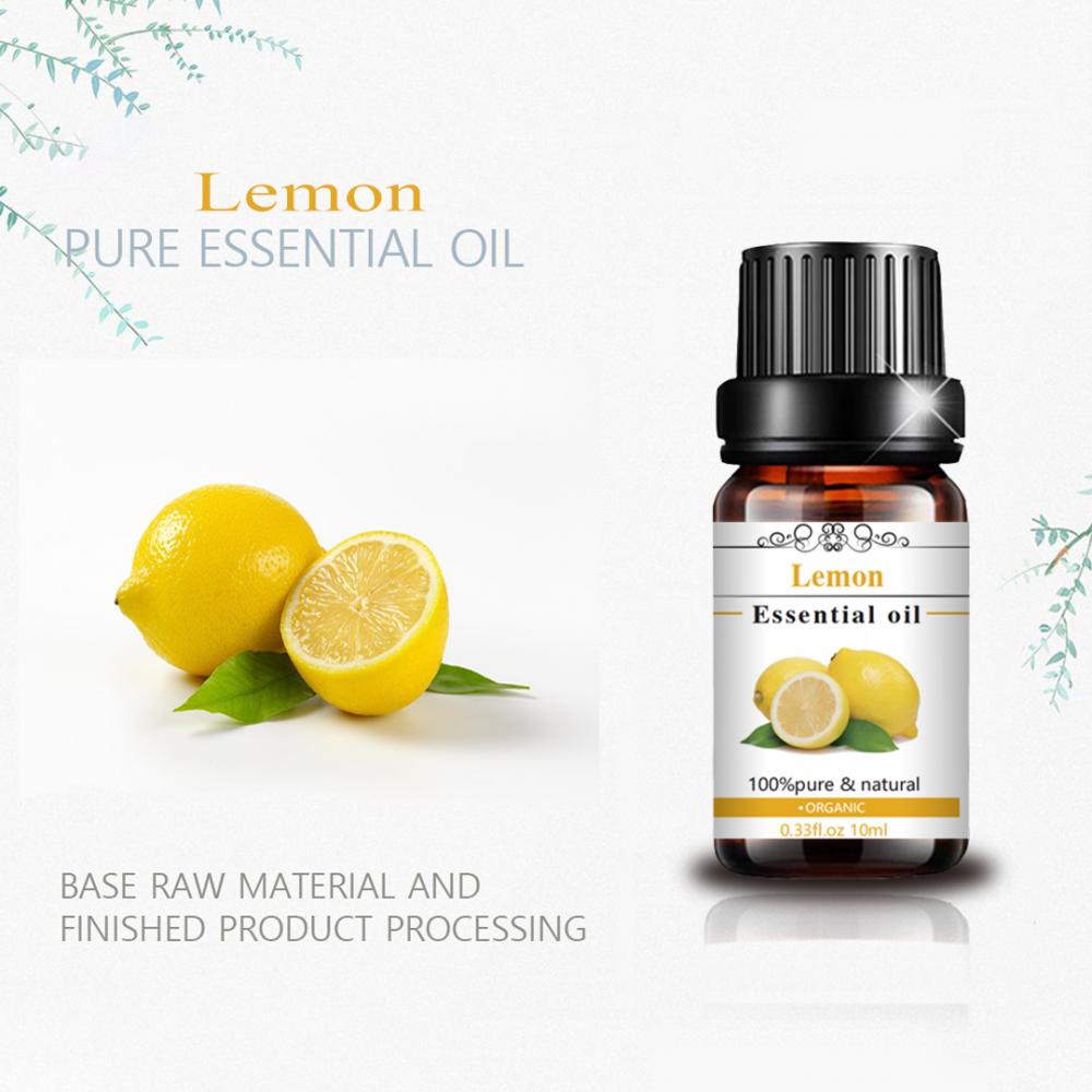 Huiles essentielles de citron biologique 100% pure de qualité supérieure