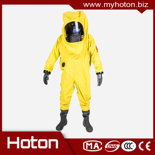 New design Level A chemical resistant suits for fireman safety working