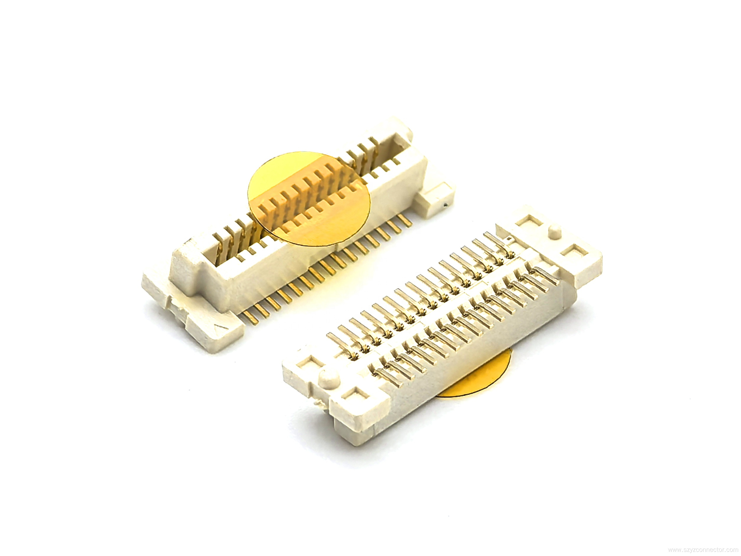 0.8mm Pitch Board to Board Connector Female SMT H4.0mm With Post 2*15P