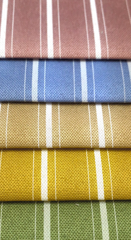 Color Striped Polyester Cotton Fabric