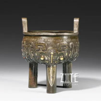 High quality bronze sculpture of chinese ding