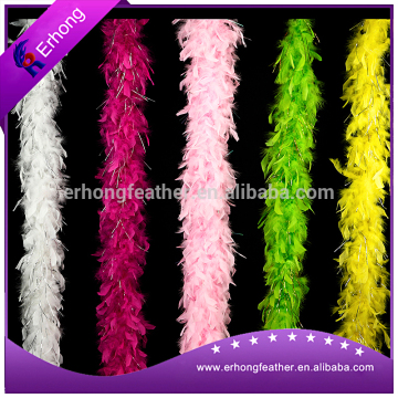 Single Pure color Fluffy Turkey Feather Boa