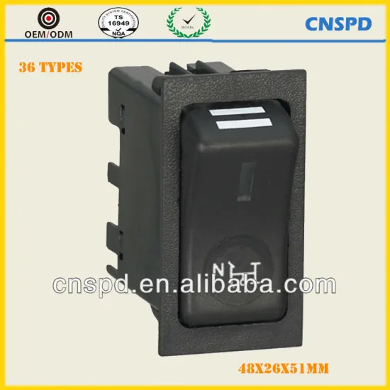 automotive rocker switches with double torison,push button switch