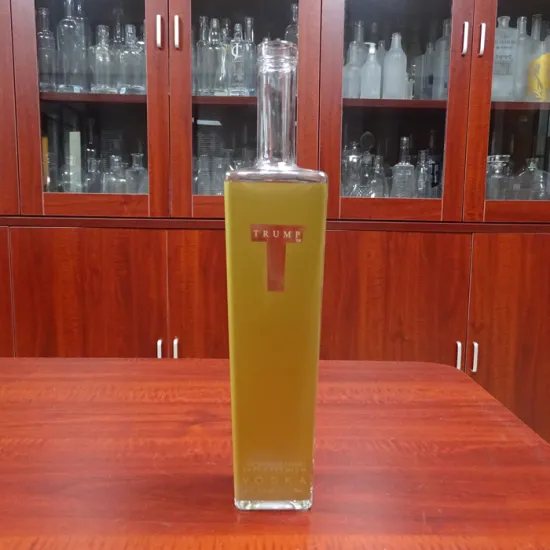 spirits bar top super transparent glass 1000ml bottle with cork