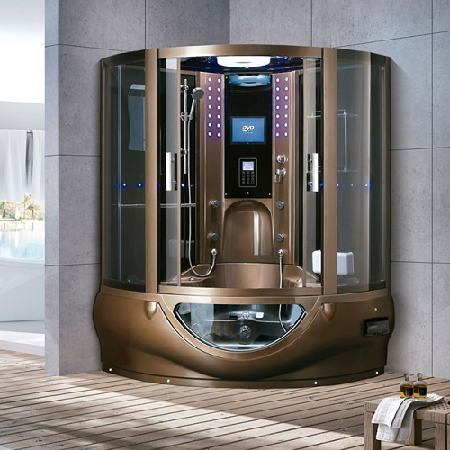 2 Person Corner Spa Bath Indoor Steam Sauna